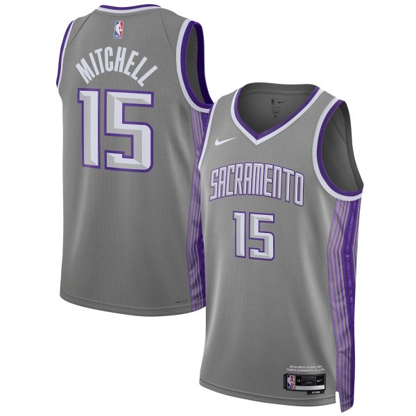 Unisex Sacramento Kings Davion Mitchell Nike Anthracite 2022/23 Swingman Jersey - City Edition