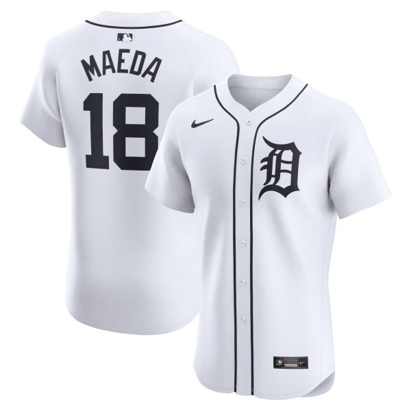 Men's Detroit Tigers Kenta Maeda Nike White Home Elite Player Jersey