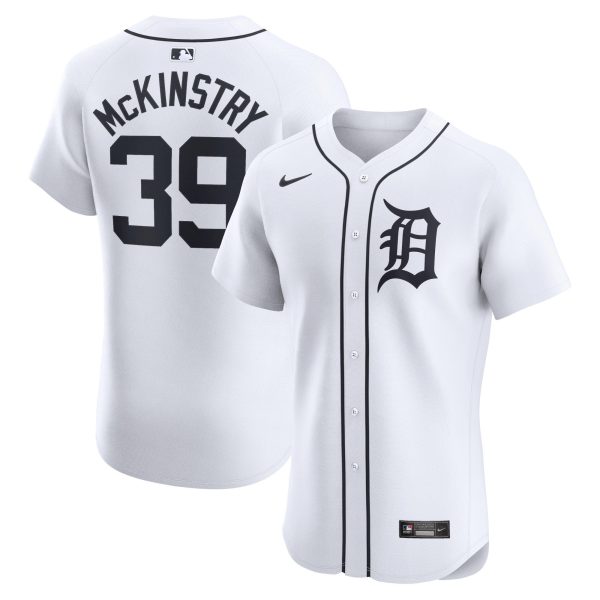 Men's Detroit Tigers Zach McKinstry Nike White Home Elite Player Jersey