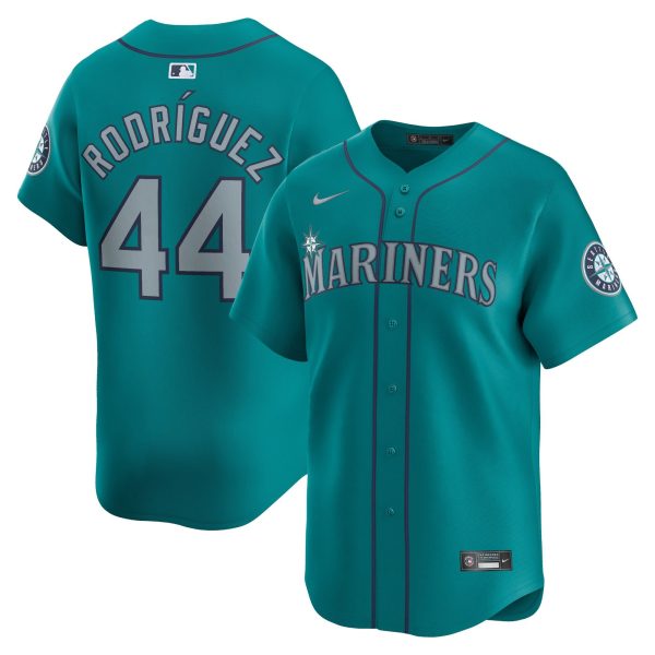 Men's Seattle Mariners Julio RodrÃ­guez Nike Aqua Alternate Limited Player Jersey