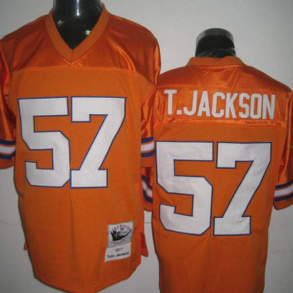 Mitchel And Ness Denver Broncos #57 Tom Jackson Orange Stitched Throwback NFL Jersey