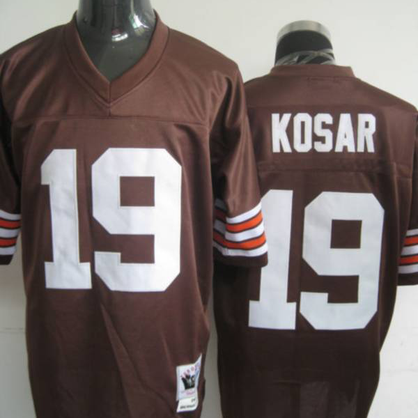 Mitchell And Ness Cleveland Browns #19 Bernie Kosar Brown Stitched Throwback NFL Jersey