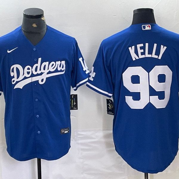 Men's Los Angeles Dodgers #99 Joe Kelly Nike Blue Limited Jersey