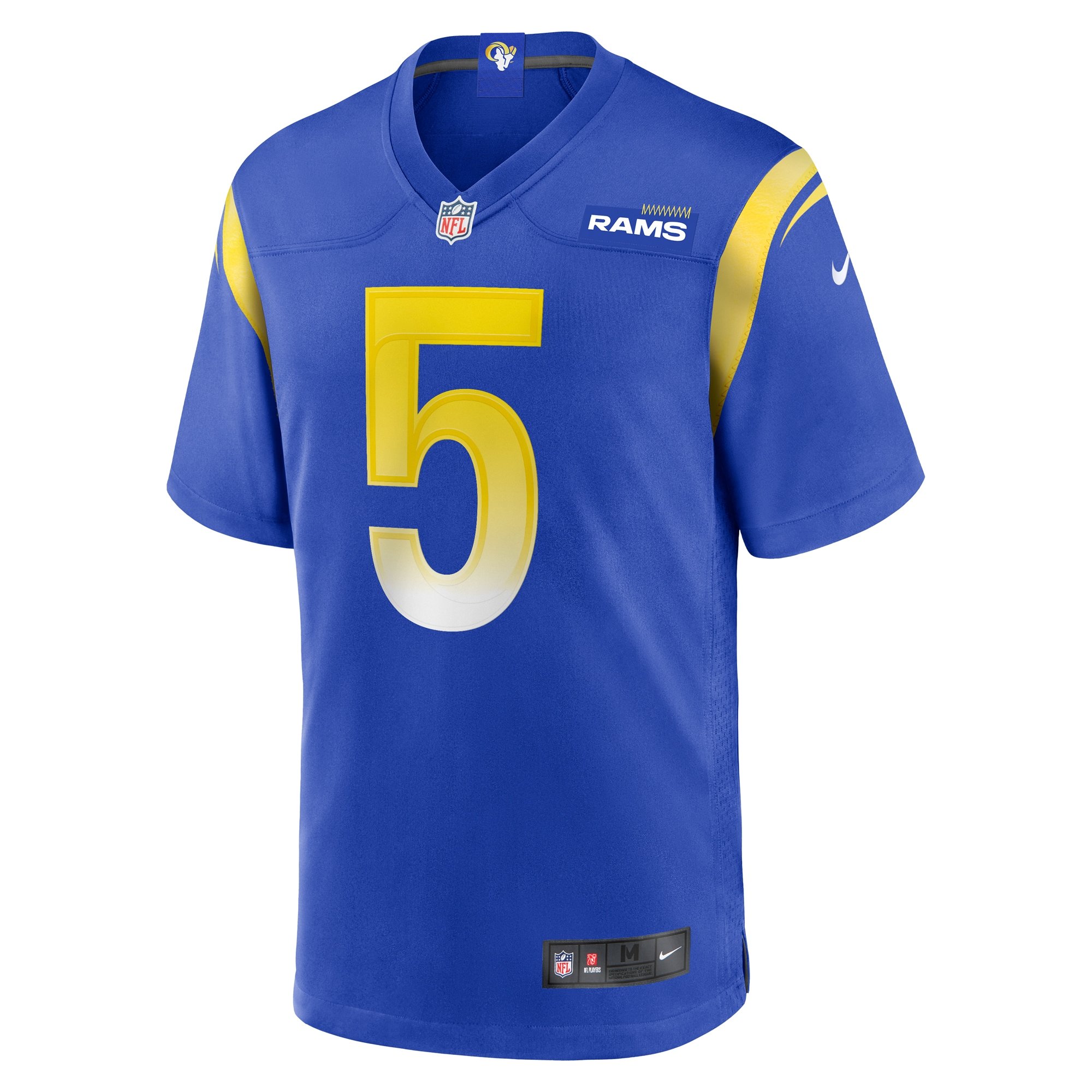 Men's Los Angeles Rams Tutu Atwell Nike Royal Home Game Jersey - Image 3