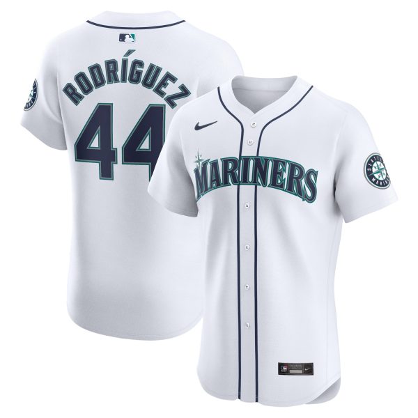 Men's Seattle Mariners Julio RodrÃ­guez Nike White Home Elite Player Jersey