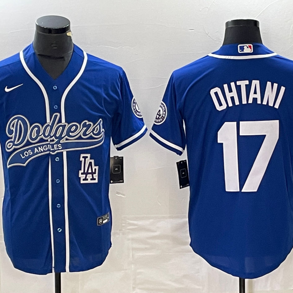 Men's Los Angeles Dodgers #17 Nike Blue Shohei Ohtani Jersey