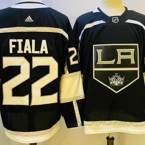 Men's #22 Kevin Fiala Los Angeles Kings Black NHL Jersey