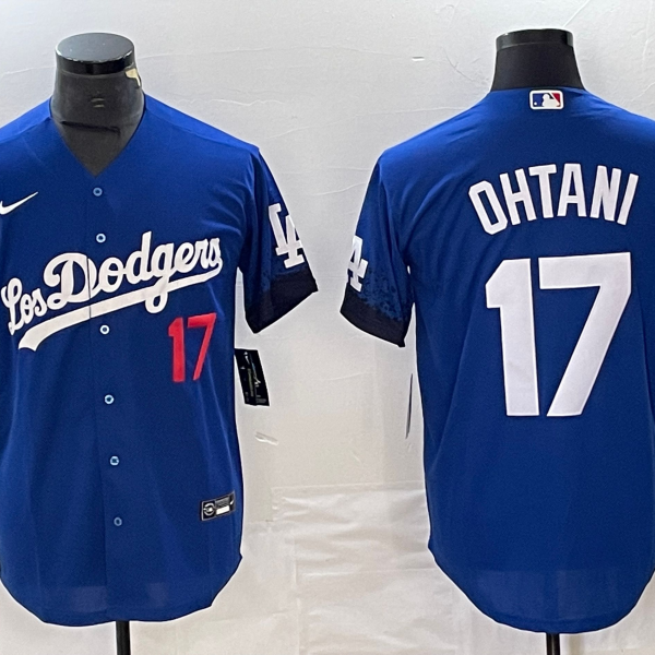 Men's Los Angeles Dodgers #17 Nike Blue Shohei Ohtani Jersey