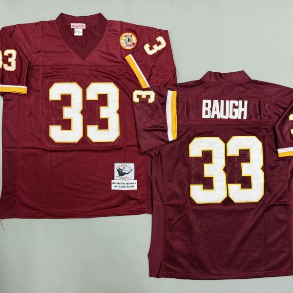 Men's Washington Commanders #33 Sammy Baugh Red Jersey