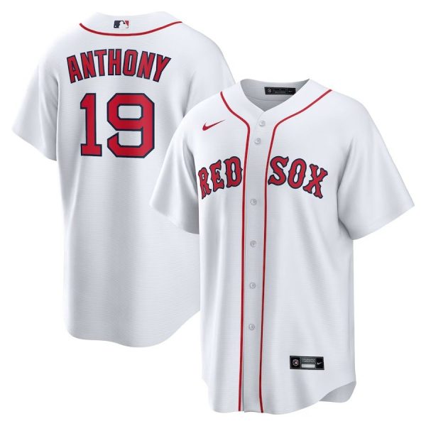 Men's Boston Red Sox #19 Roman Anthony Nike White Home Replica Jersey