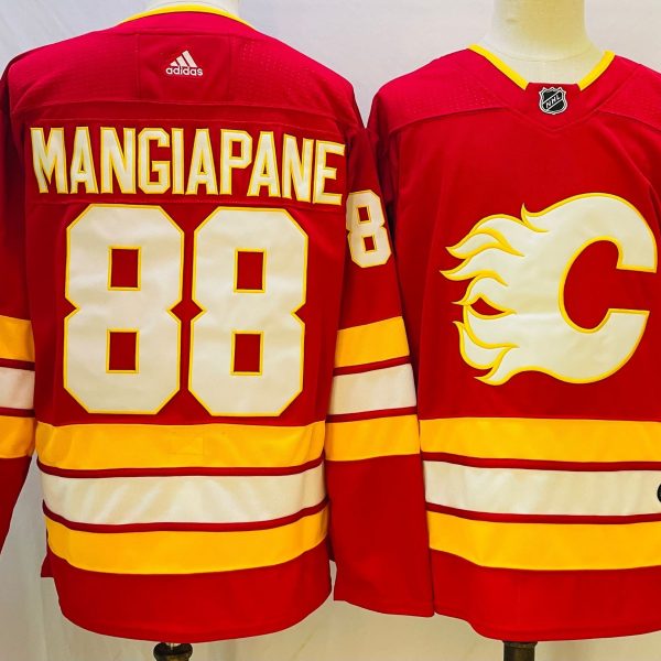 Men's #88 Andrew Mangiapane Calgary Flames Red NHL Jersey