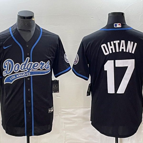 Men's Los Angeles Dodgers #17 Nike Black Shohei Ohtani Jersey