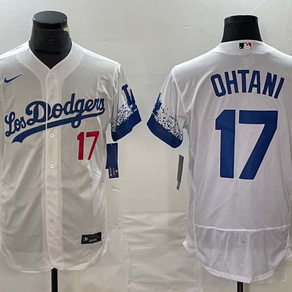 Men's Los Angeles Dodgers #17 Nike White Shohei Ohtani Jersey