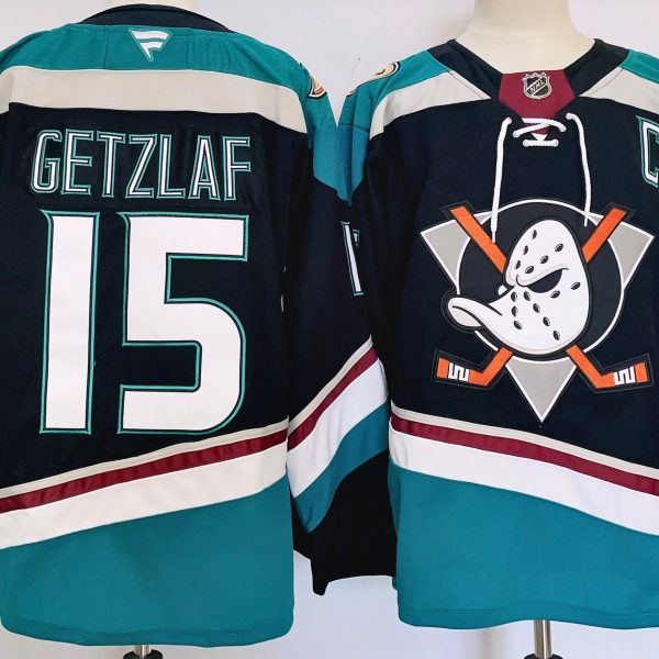 Men's #15 Ryan Getzlaf Anaheim Ducks Black City Edition Jersey