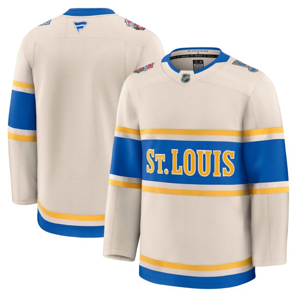 St. Louis Blues Fanatics 2025 NHL Winter Classic Premium  Cream Jersey