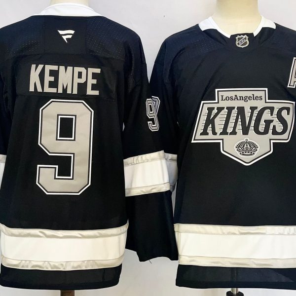 Men's #9 Adrian Kempe Los Angeles Kings Black City Edition Jersey