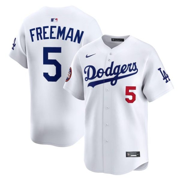 Men's #5 Freddie Freeman Los Angeles Dodgers Nike 2025 MLB World Tour: Tokyo Series Home Limited Player White Jersey