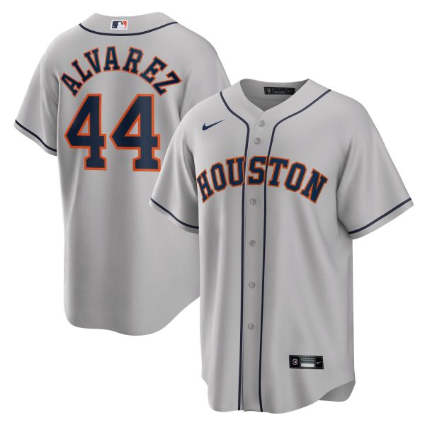 Men's Houston Astros Yordan Ã¡lvarez Nike Gray Road Replica Player Jersey