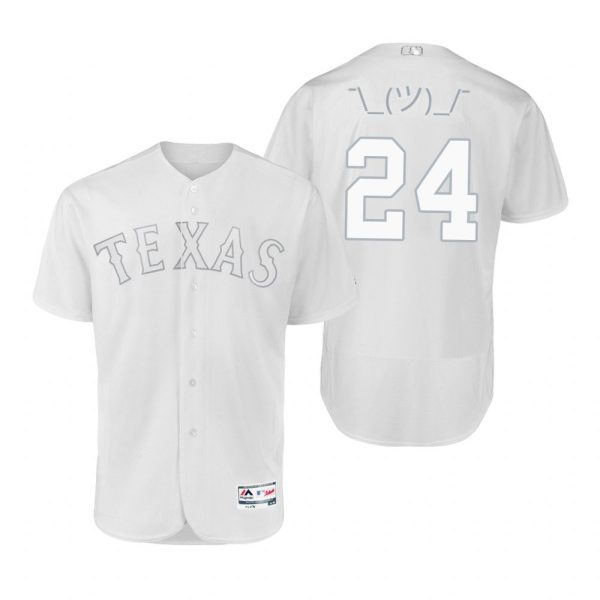 Texas Rangers Hunter Pence White 2019 Players Weekend MLB Nickname Jersey