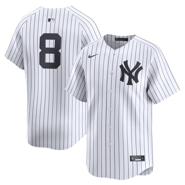 Men's New York Yankees #8 Yogi Berra Nike White Home Limited Player Jersey