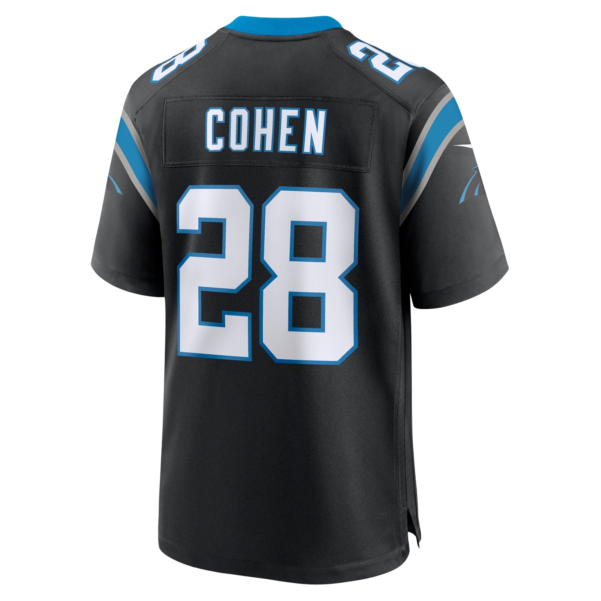 Men's Carolina Panthers Tarik Cohen Nike Black Game Jersey - Image 2