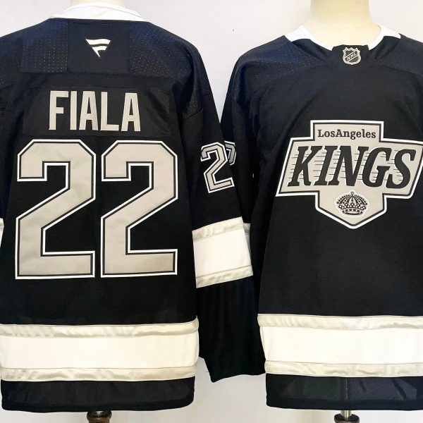 Men's #22 Kevin Fiala Los Angeles Kings Black City Edition Jersey