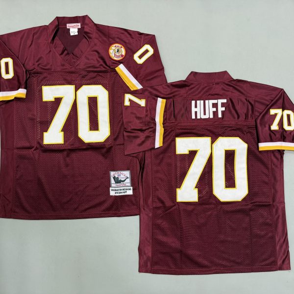 Men's Washington Commanders #70 Sam Huff Red Jersey