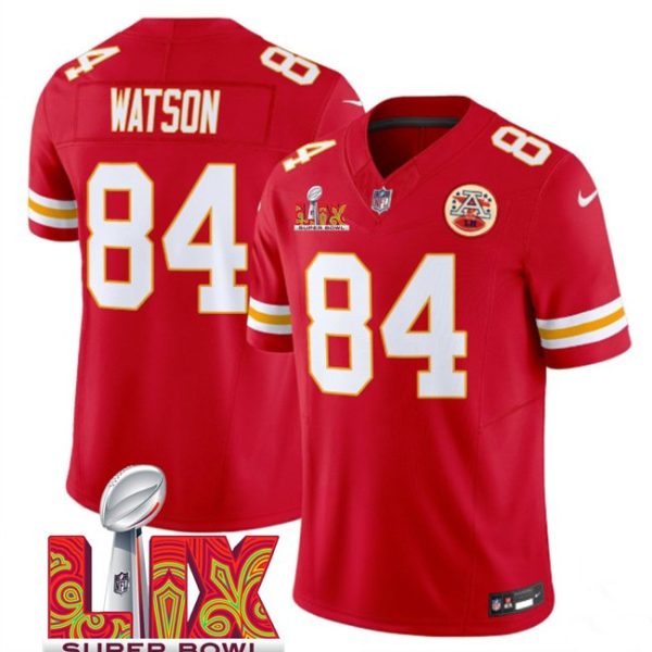 Youth Kansas City Chiefs #84 Justin Watson Red Super Bowl LIX F.U.S.E. Vapor Limited Stitched Jersey