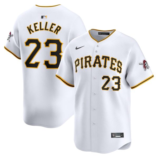 Men's Pittsburgh Pirates Mitch Keller Nike White Home Limited Player Jersey