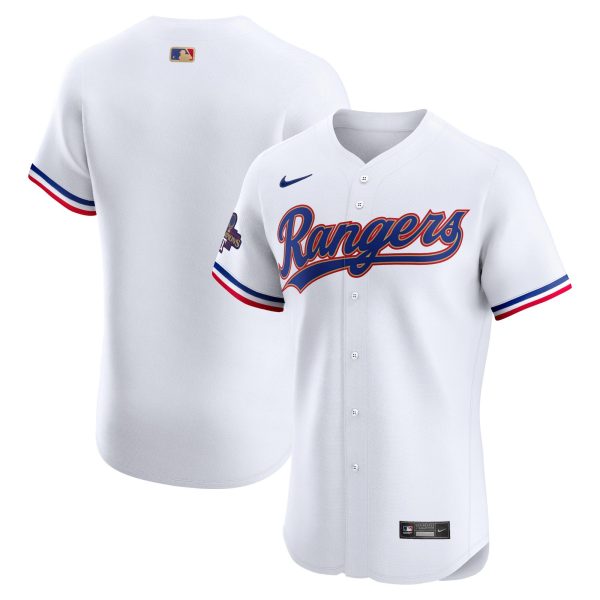 Men's Texas Rangers  Nike White 2024 Gold Collection Elite Jersey
