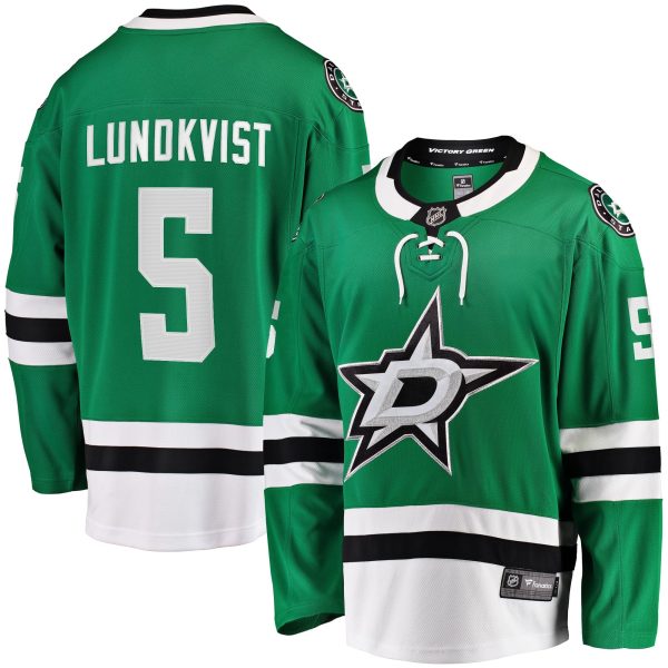 Men's Dallas Stars Nils Lundkvist Fanatics Kelly Green Home Premier Breakaway Player Jersey