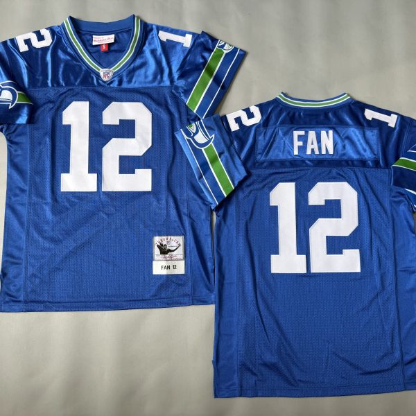 Men's #12 Fan Royal Seattle Seahawks Blue Jersey