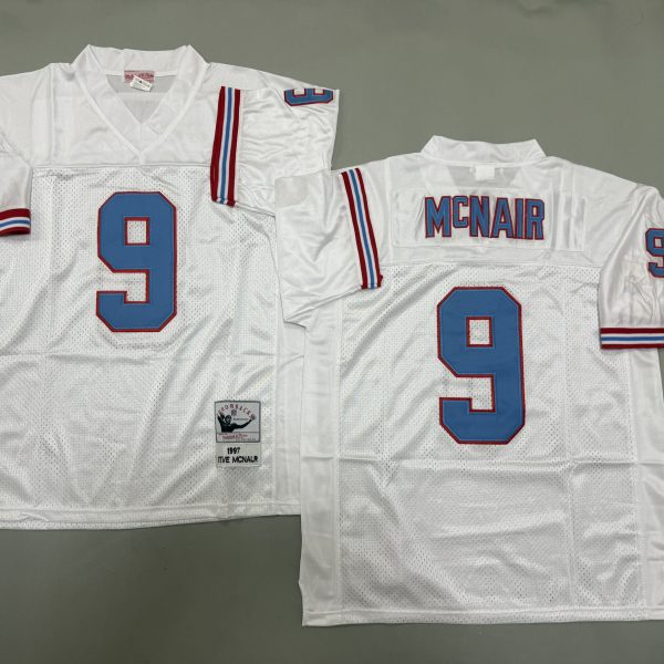 Men's #9 Steve McNair Tennessee Titans White Jersey