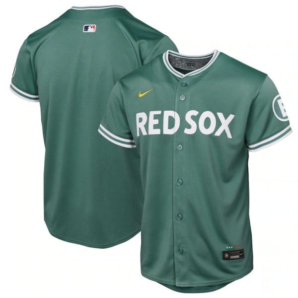 Youth Boston Red Sox Nike Green 2025 City Connect Jersey