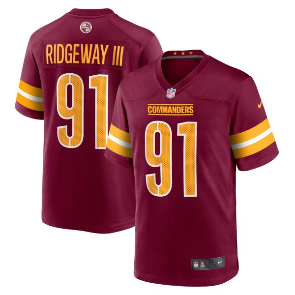 Men's Washington Commanders John Ridgeway Nike  Burgundy  Game Jersey