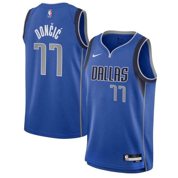 Youth Dallas Mavericks Luka DonÄiÄ Nike Blue Swingman Jersey - Icon Edition
