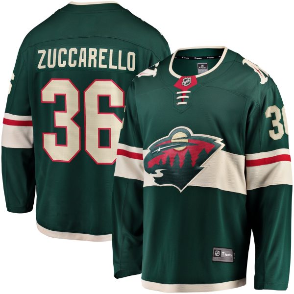 Men's Minnesota Wild Mats Zuccarello Fanatics Green Team Color Breakaway Player Jersey