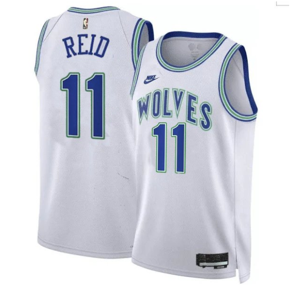 Men's Nike Minnesota Timberwolves #11 Naz Reid White 2023/24 Swingman Classic Edition Jersey