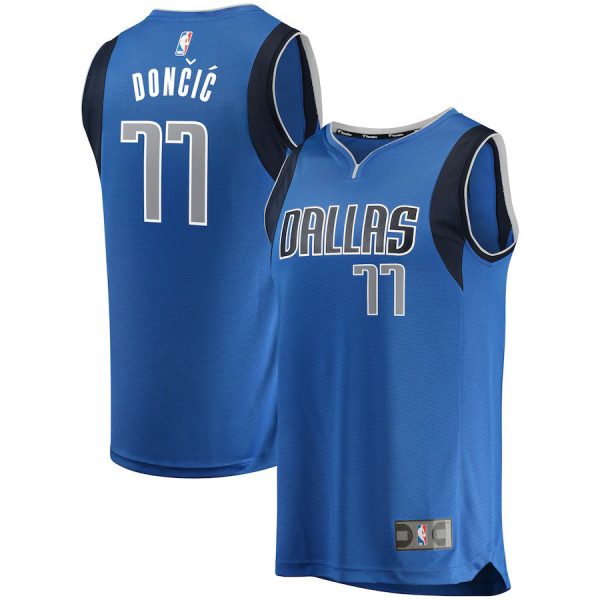 Youth Dallas Mavericks Luka DonÄiÄ Fanatics Blue Fast Break Replica Jersey - Icon Edition
