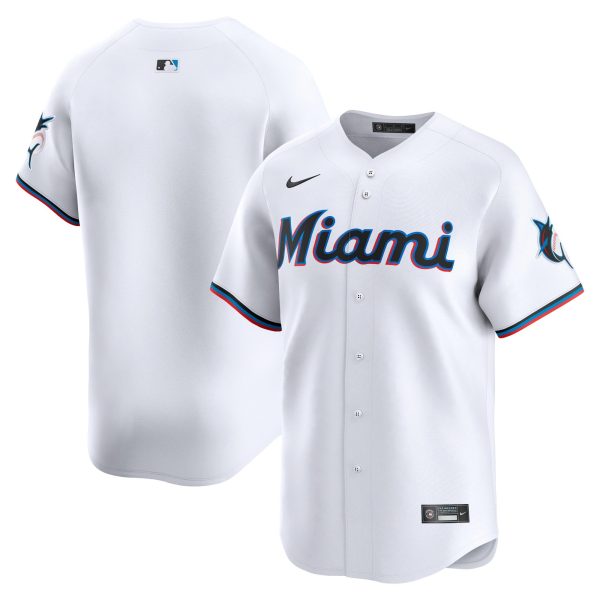Youth Miami Marlins Nike White Home Limited Jersey