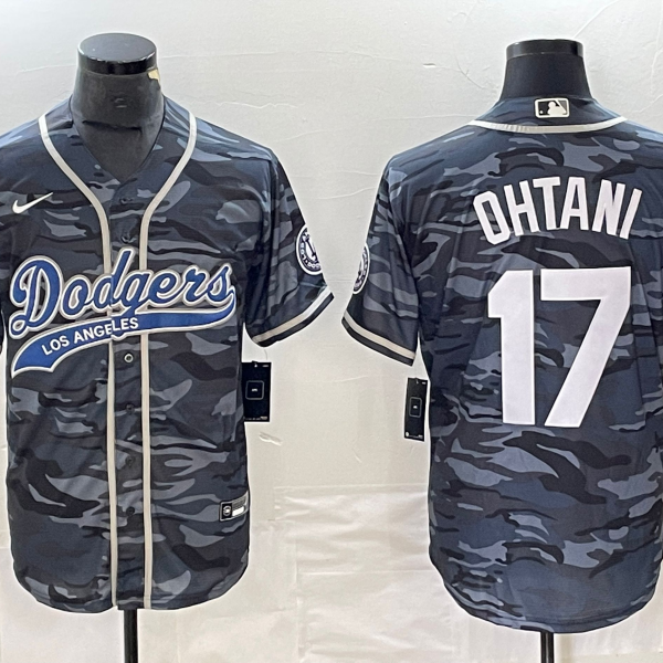 Men's Los Angeles Dodgers #17 Nike Camouflage Shohei Ohtani Jersey