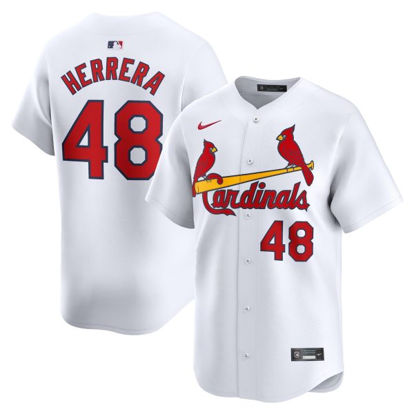 Men's St. Louis Cardinals IvÃ¡n Herrera Nike White Home Limited Player Jersey