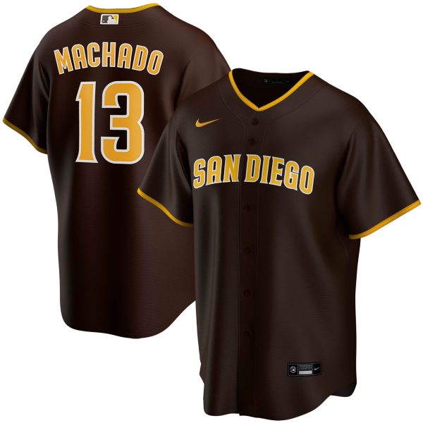 Men's San Diego Padres Manny Machado Nike Brown Alternate Replica Player Jersey