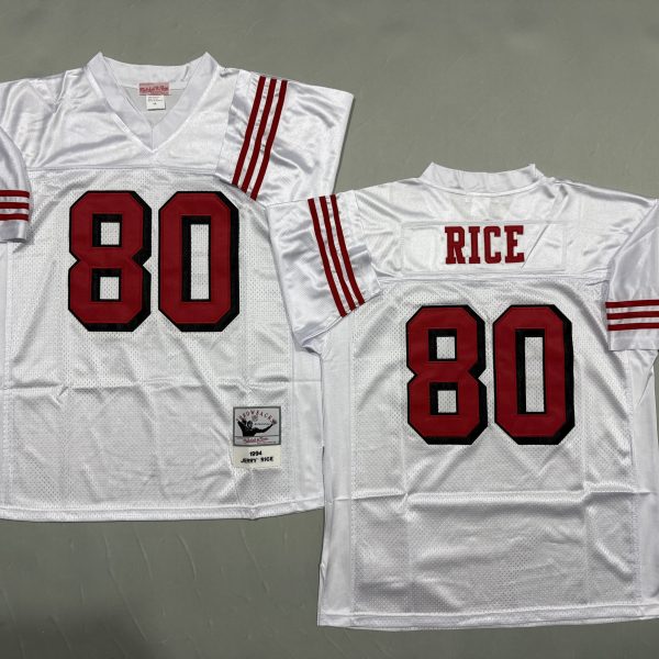 Men's #80 Jerry Rice San Francisco 49ers White Jersey