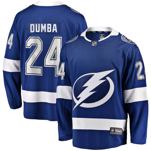 Men's Tampa Bay Lightning Matt Dumba Fanatics Blue Home Premierè½Breakaway Player Jersey