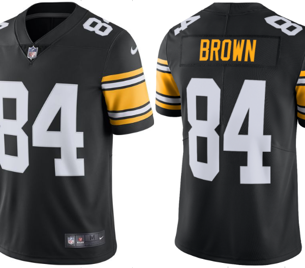 Men's Nike Pittsburgh Steelers #84 Antonio Brown 2018 Throwback Limited Jersey