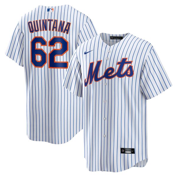Men's New York Mets JosÃ© Quintana Nike White Home  Replica Player Jersey