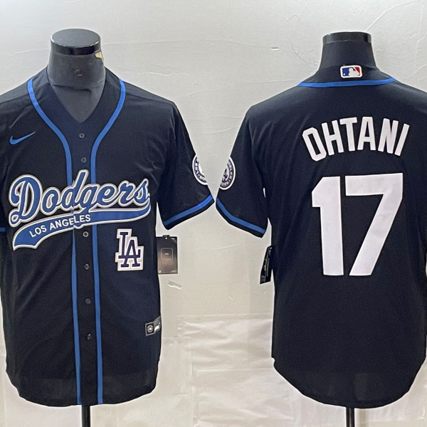 Men's Los Angeles Dodgers #17 Nike Black Shohei Ohtani Jersey