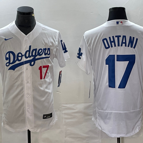 Men's Los Angeles Dodgers #17 Nike White Shohei Ohtani Jersey