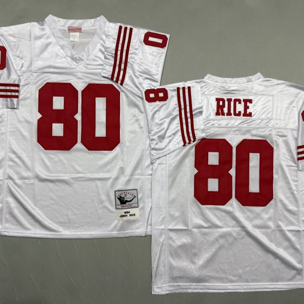 Men's #80 Jerry Rice San Francisco 49ers White Jersey